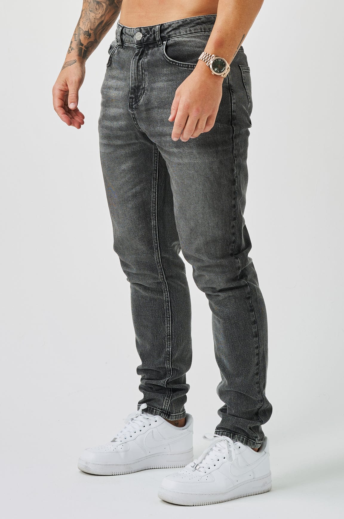 REGULAR FIT KOT PANTOLON - YIKAMALI GRİ