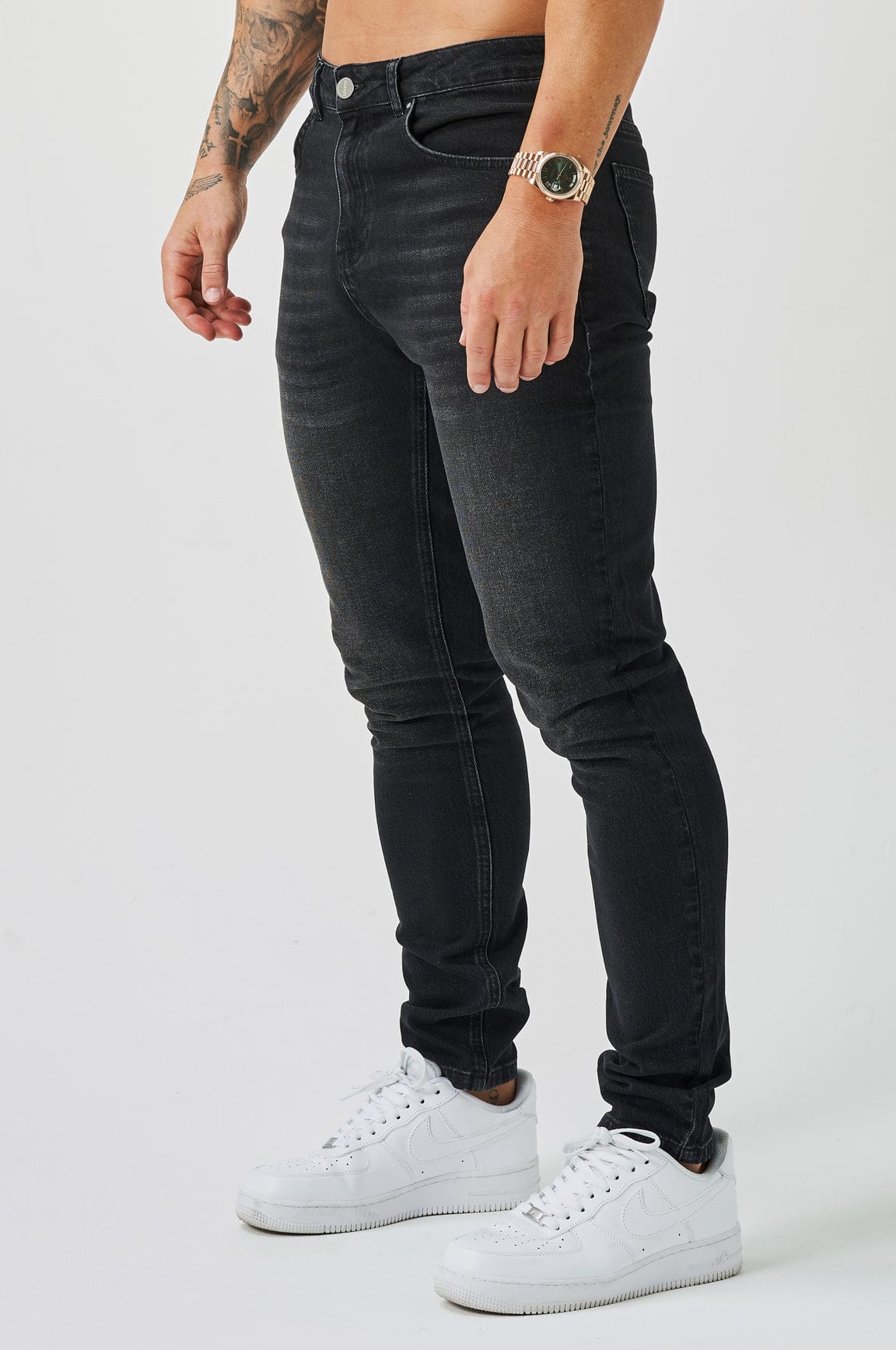 REGULAR FIT KOT PANTOLON - YIKAMALI SİYAH