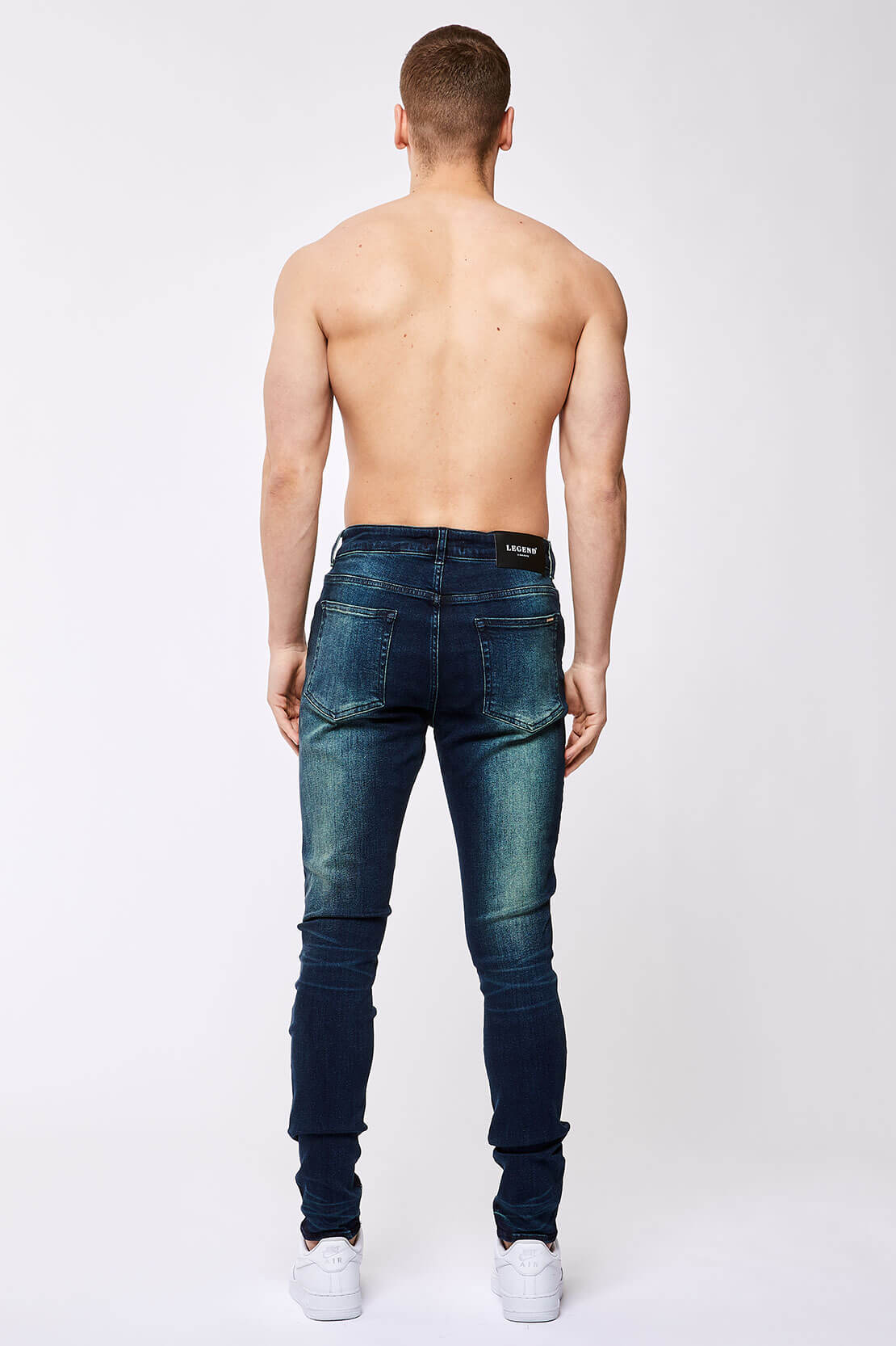 SKINNY FIT KOT PANTOLON - KOYU MAVİ