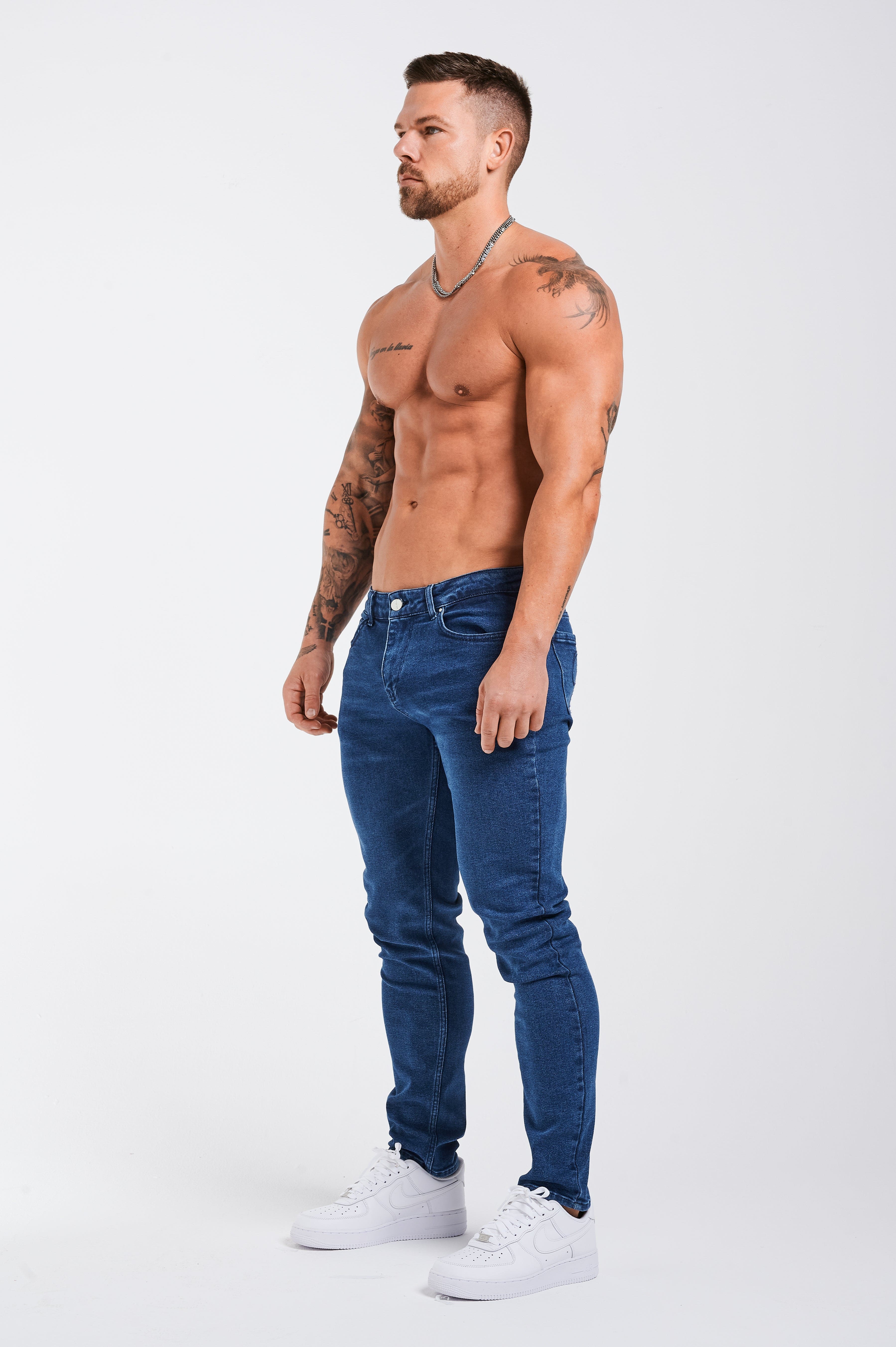 SLIM FIT KOT PANTOLON 2.0 - DERİN MAVİ