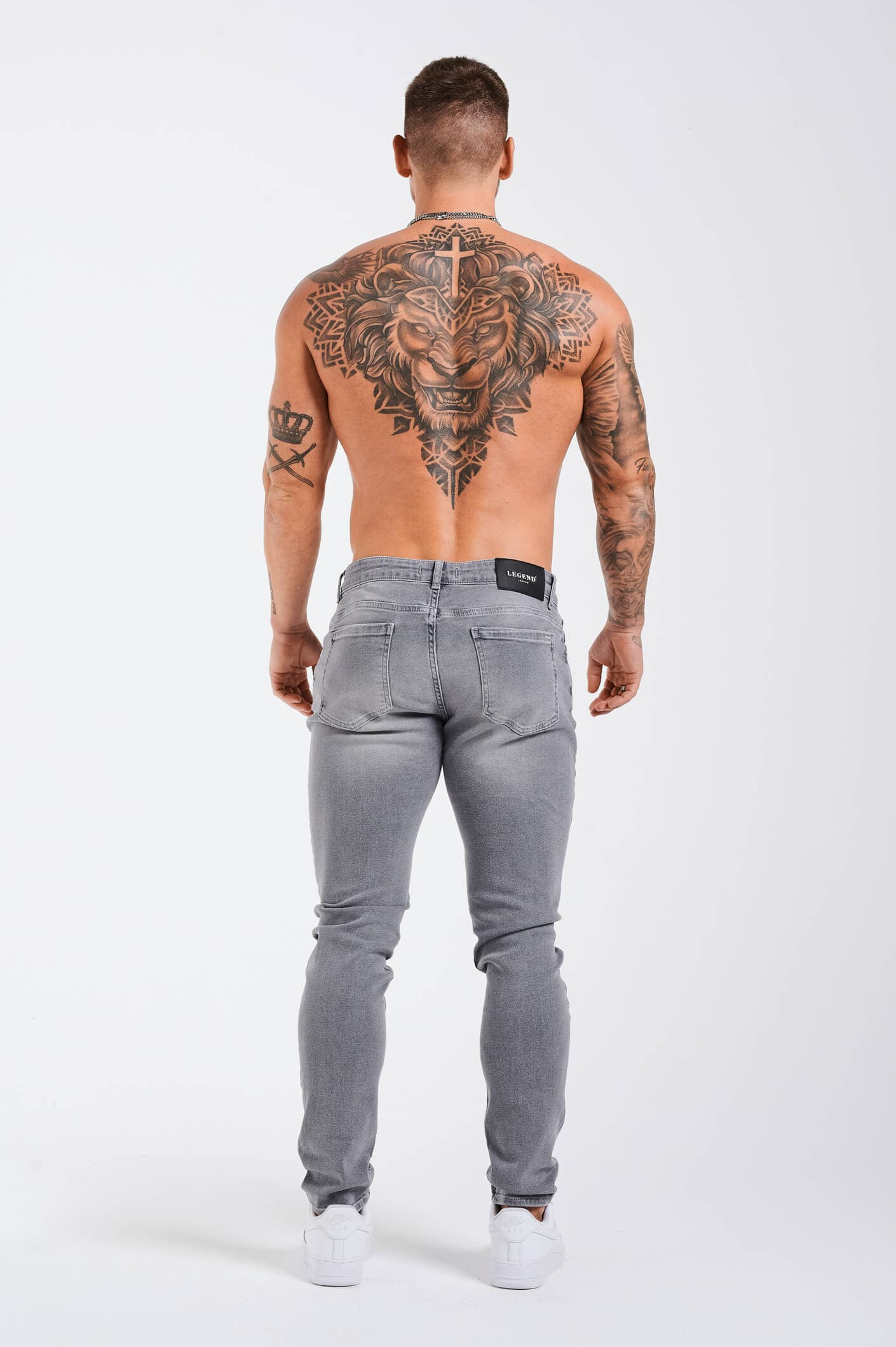 SLIM FIT KOT PANTOLON 2.0 - YIKANMIŞ AÇIK GRİ