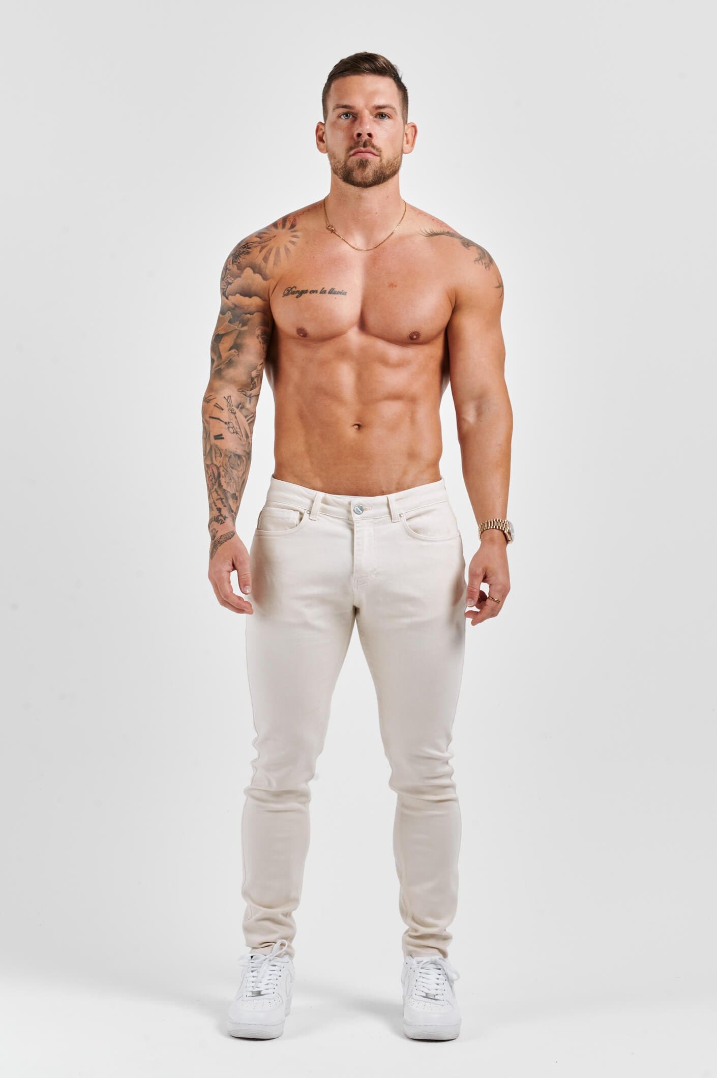 SLIM FIT KOT PANTOLON 2.0 - BEYAZ