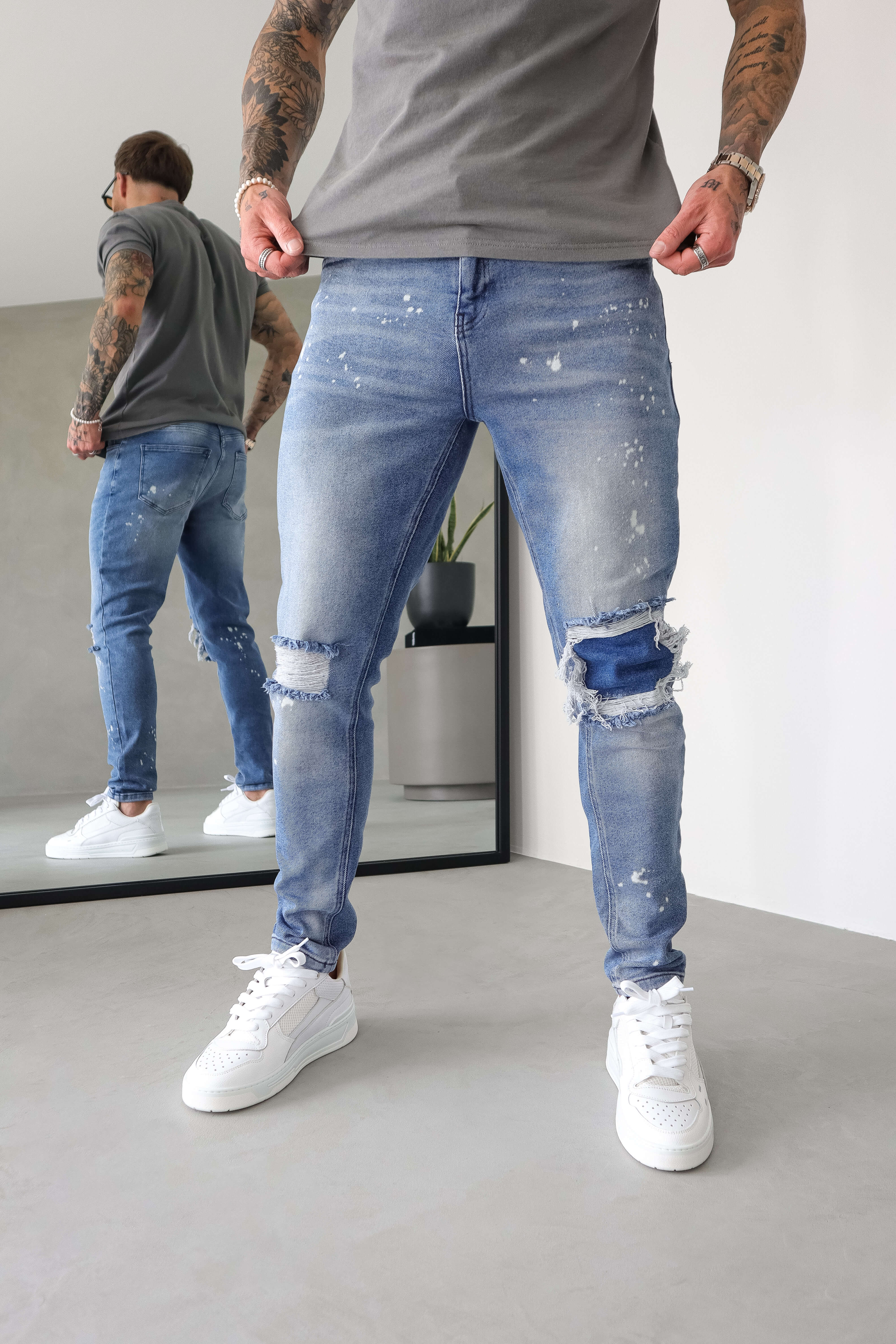 SLIM FIT KOT PANTOLON 2.0 - MAVİ