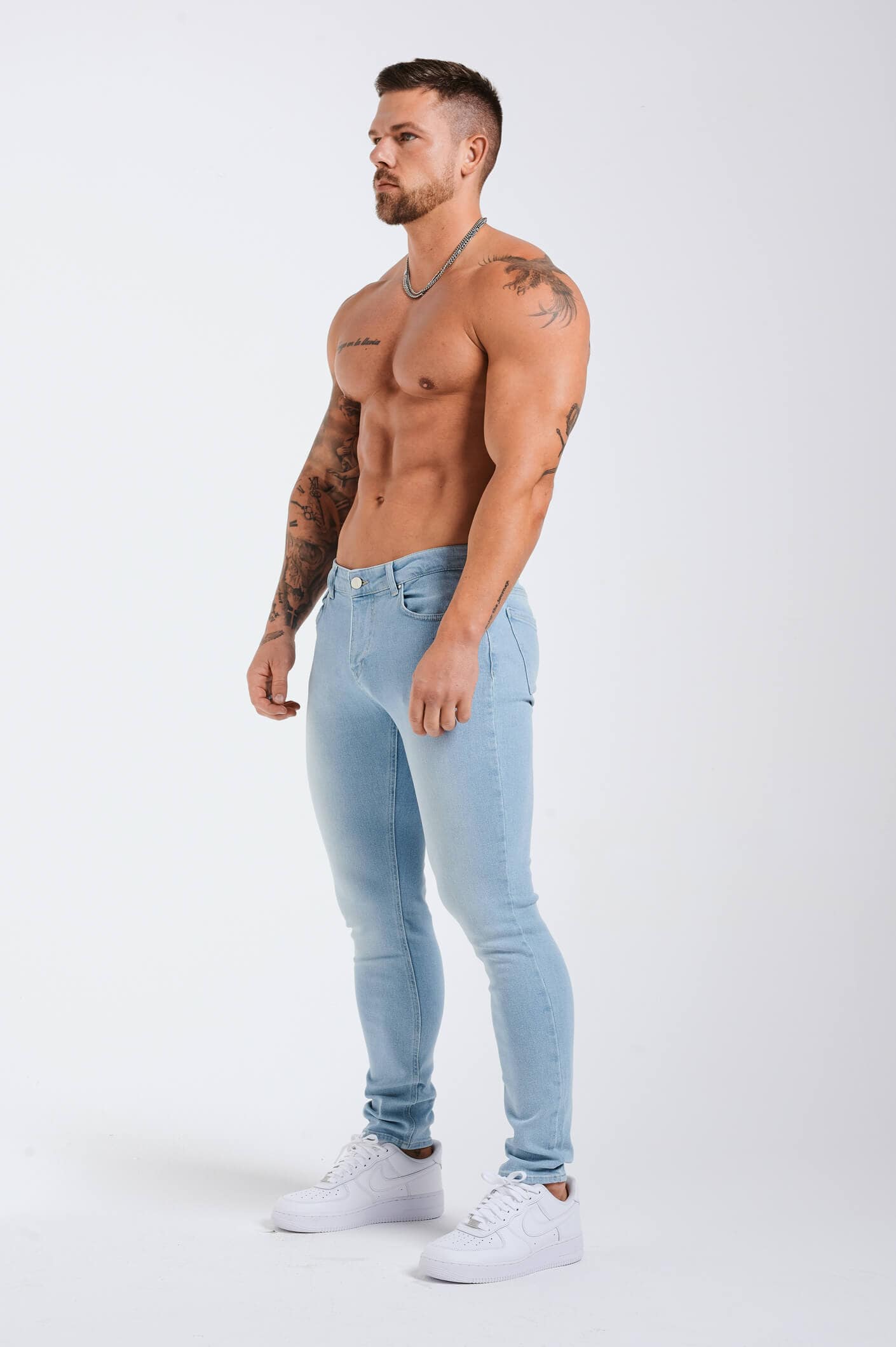 SLIM FIT KOT PANTOLON 2.0 - SOLUK AÇIK MAVİ