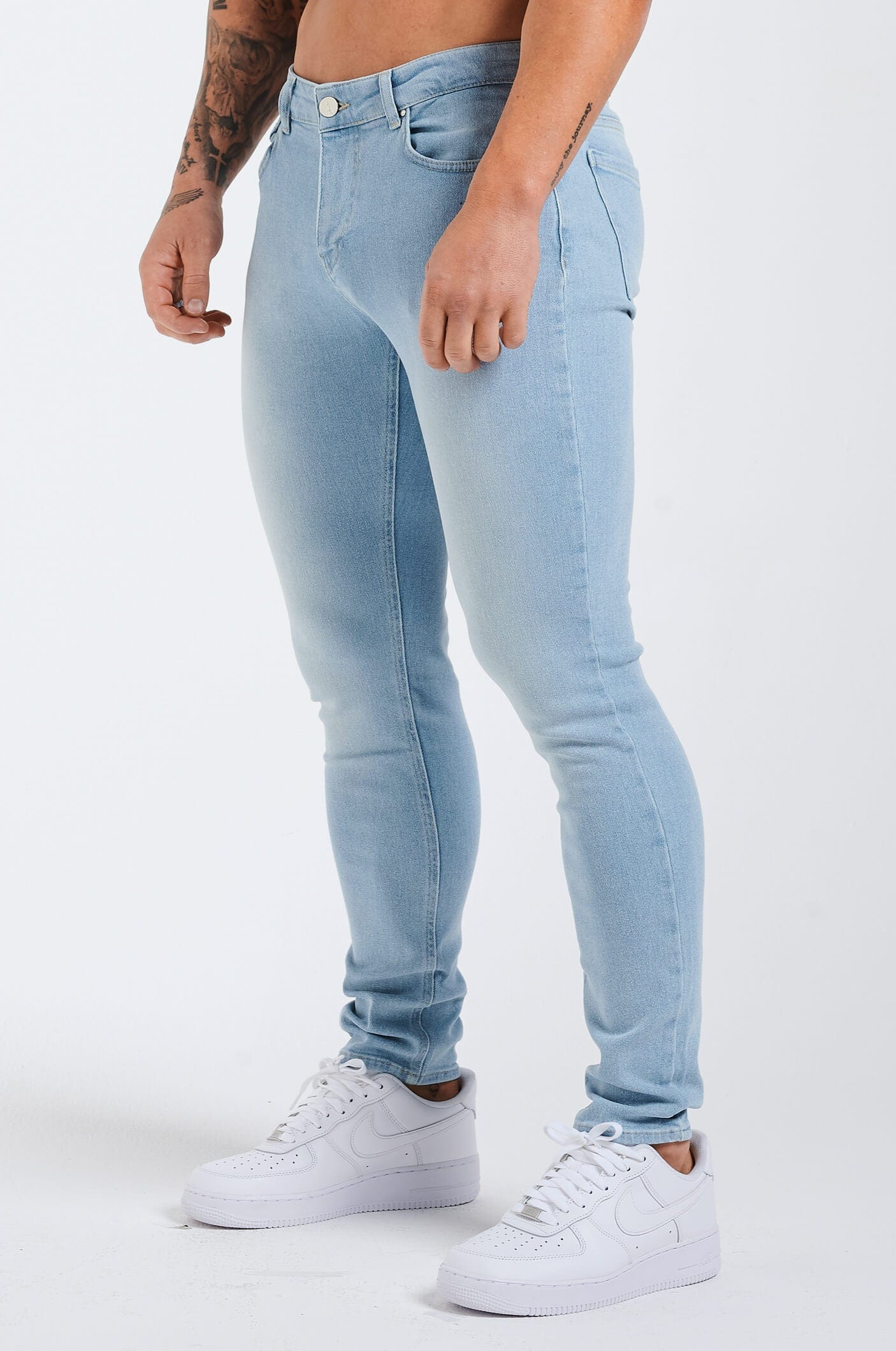 SLIM FIT KOT PANTOLON 2.0 - SOLUK AÇIK MAVİ