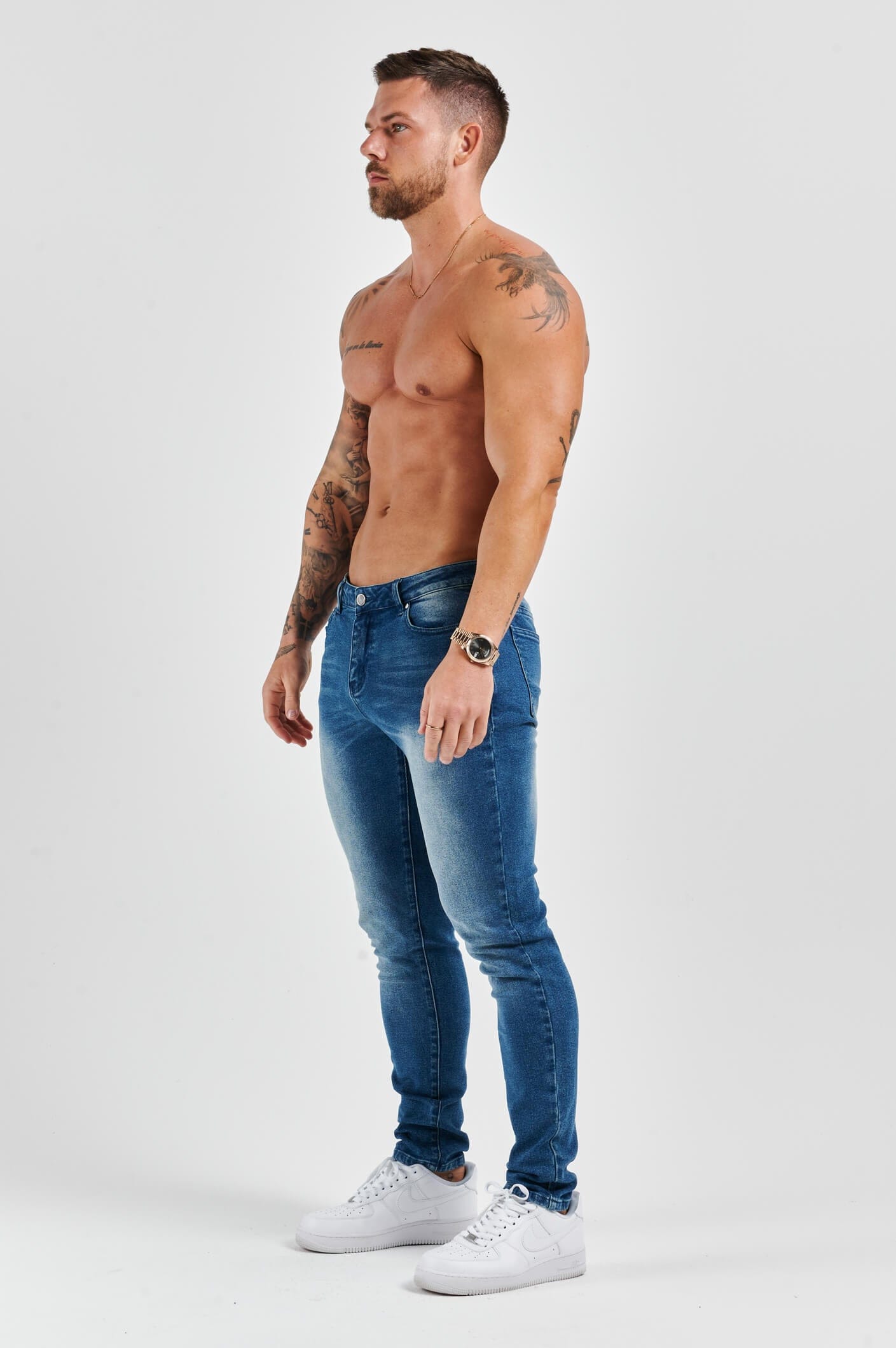 SLIM FIT KOT PANTOLON 2.0 - CANLI MAVİ