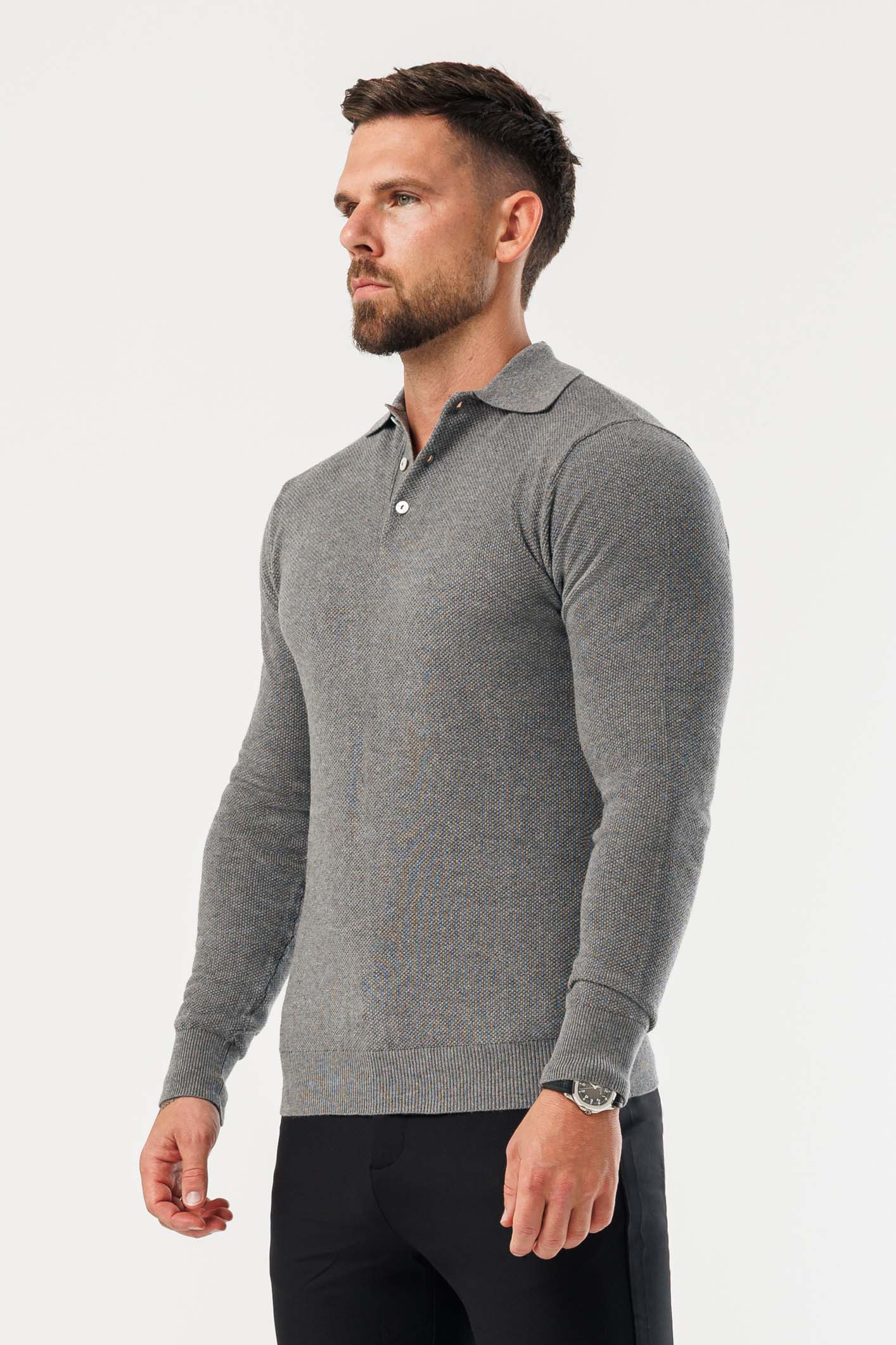 COAST UZUN KOLLU POLO - KOYU GRİ