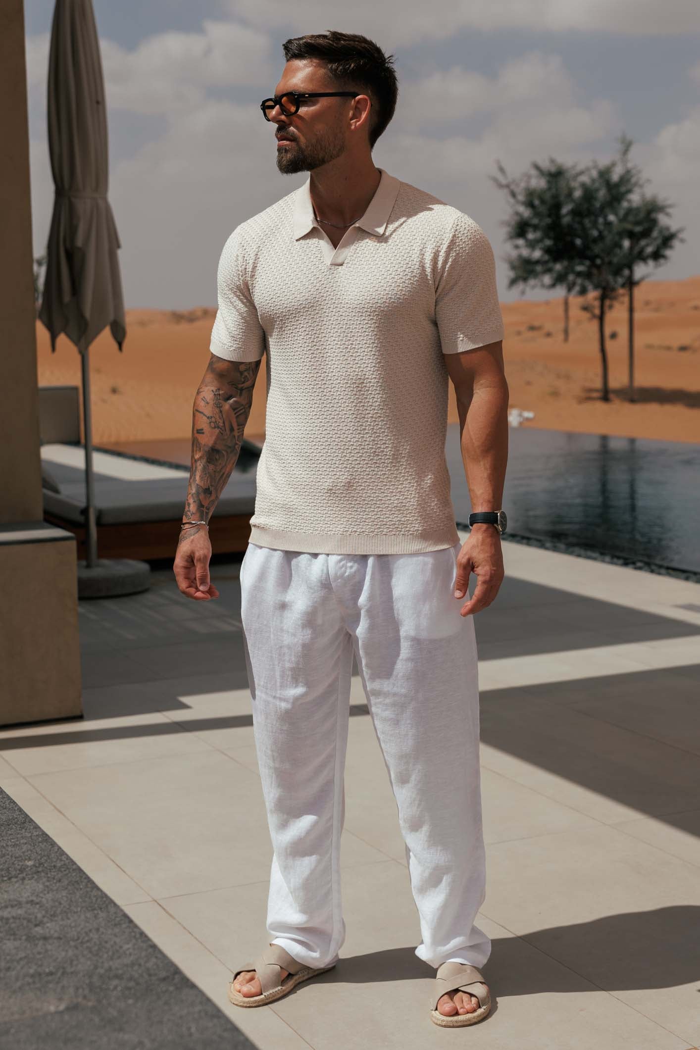 NOIR POLO - KREM