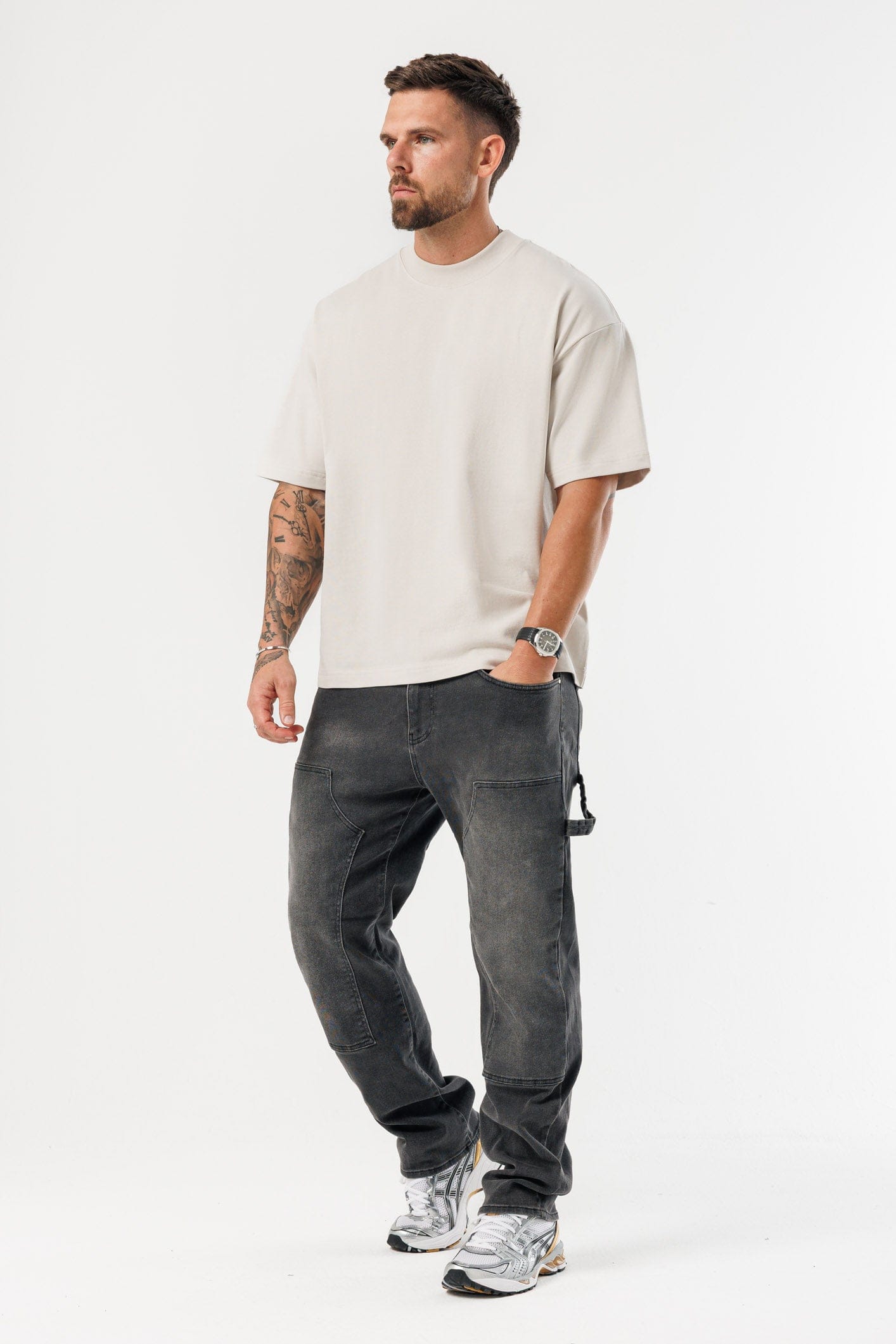 OVERSIZE TİŞÖRT - BEJ