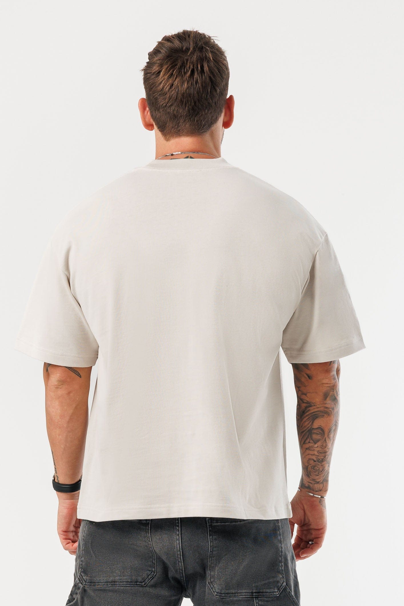 OVERSIZE TİŞÖRT - BEJ
