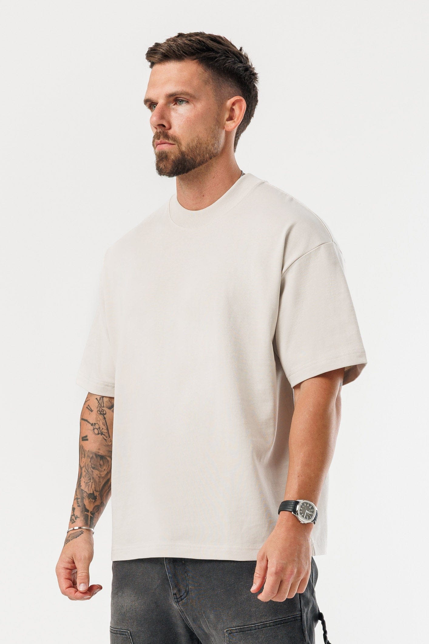 OVERSIZE TİŞÖRT - BEJ