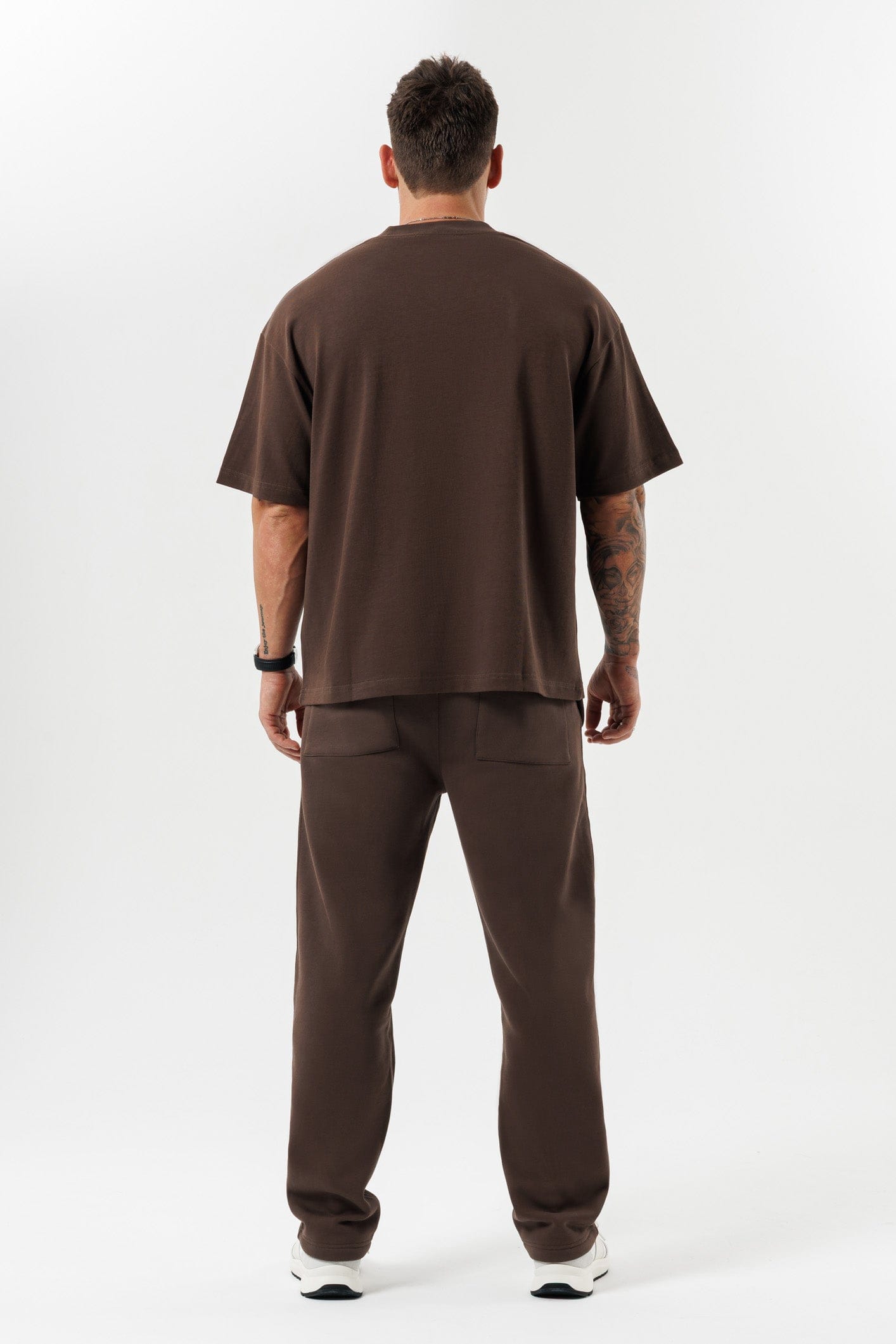OVERSIZE T-SHİRT - KAHVERENGİ