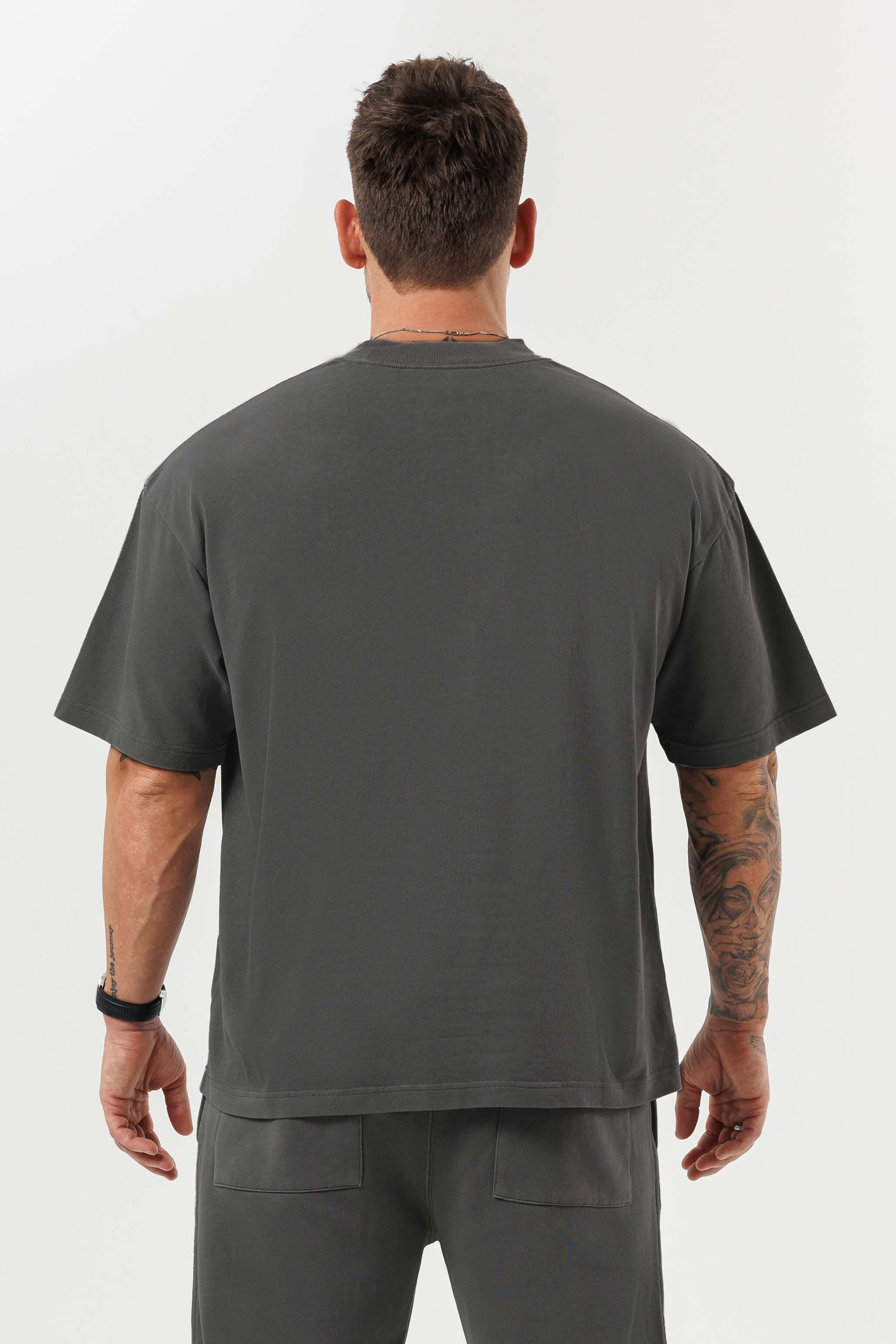 OVERSIZE TİŞÖRT - KOYU GRİ