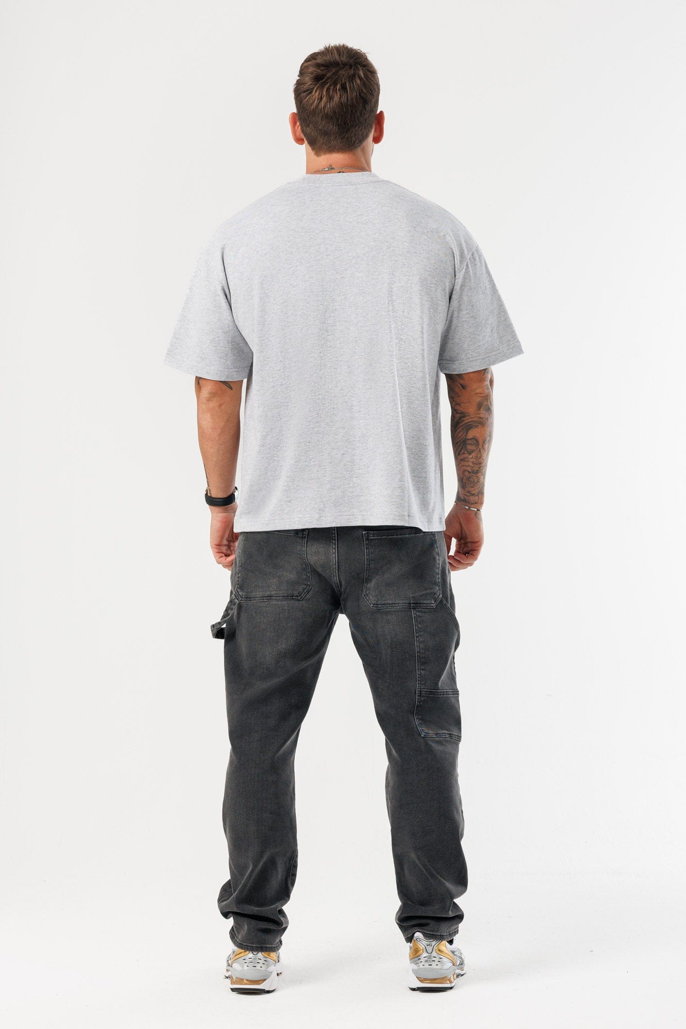 OVERSIZE TİŞÖRT - GRİ MELANJ