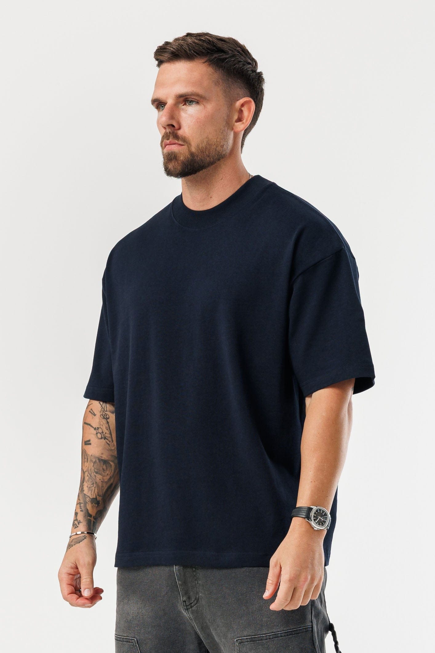 OVERSIZE TİŞÖRT - LACİVERT