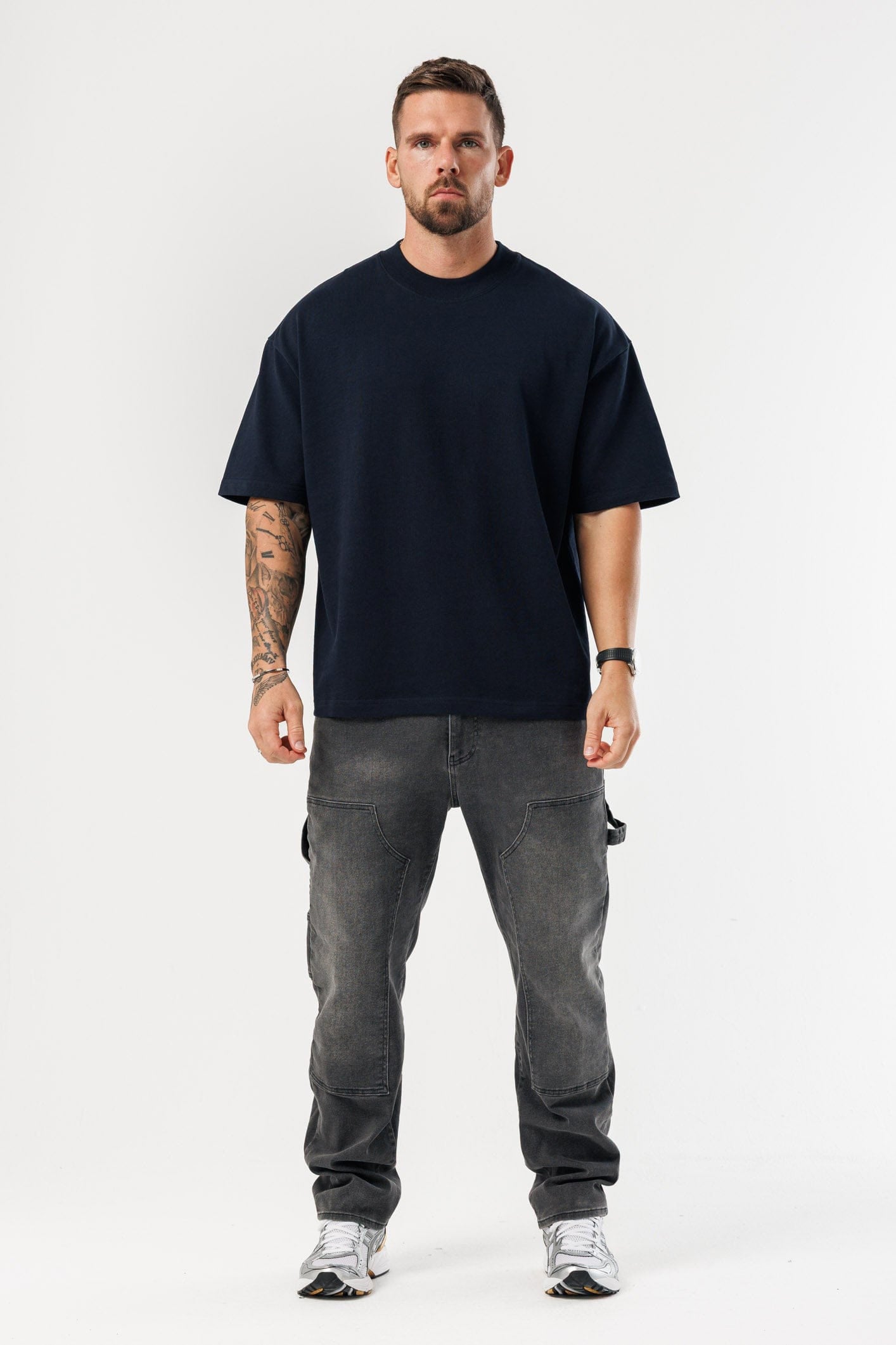 OVERSIZE TİŞÖRT - LACİVERT